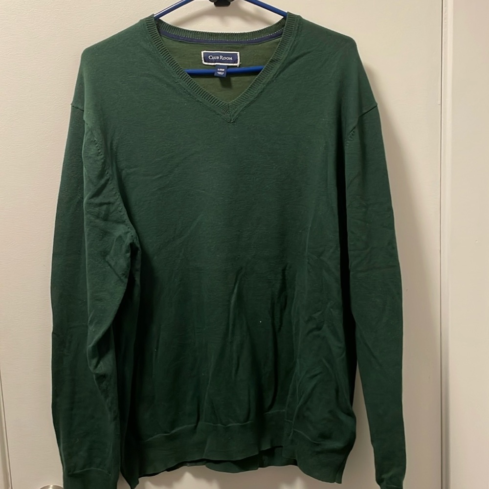 Club Room Sweater Dark Green Size L